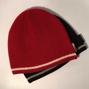 Coach Men’s Stocking Hats (Red and Black)